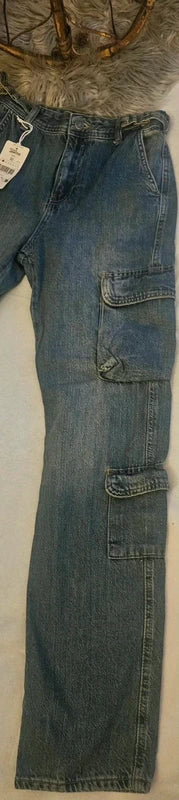 Jeans Cargo Jennyfer 6 Bolsillos