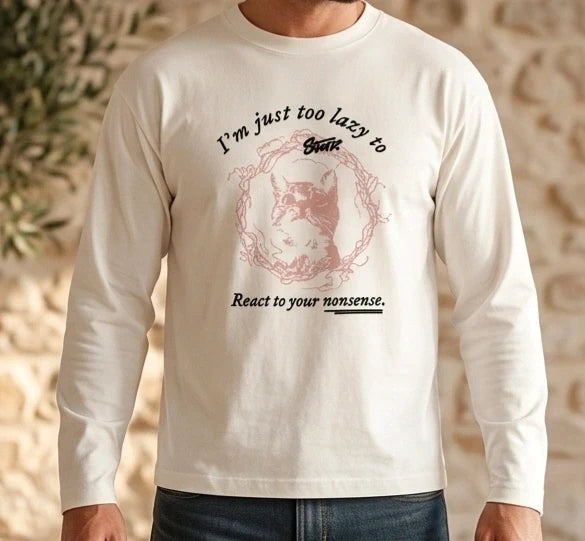 Camiseta Pull&Bear Gato Unisex Blanca
