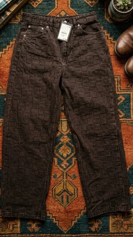 Pantalon vaquero texturizado