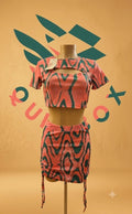 Conjunto 2 piezas Tiniani crop top y falda
