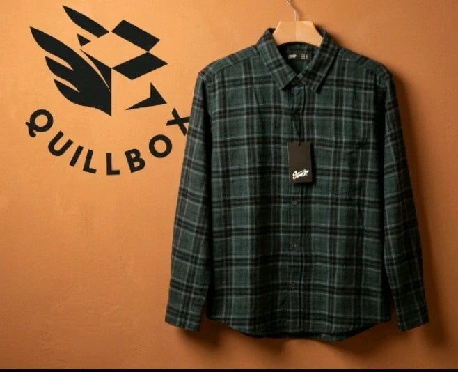 Camisa Cuadros Stwd / Swtd Verde y Negro