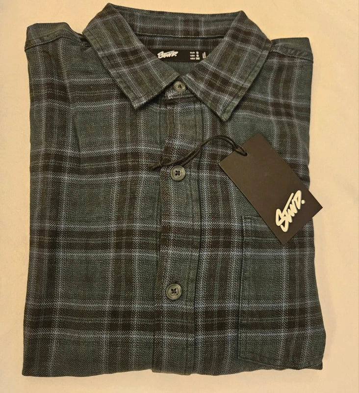 Camisa Cuadros Stwd / Swtd Verde y Negro