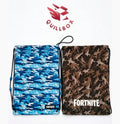Pack Mochilas Saco Fortnite Camuflaje Azul Militar