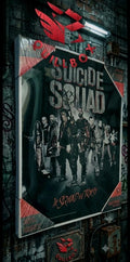 Póster Suicide Squad Vidrio Templado