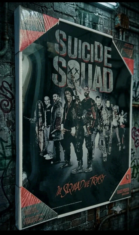 Póster Suicide Squad Vidrio Templado