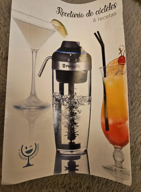 Coctelera Eléctrica Percutti 500ml Luz LED Azul