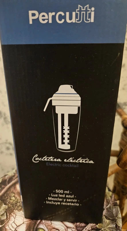 Coctelera Eléctrica Percutti 500ml Luz LED Azul