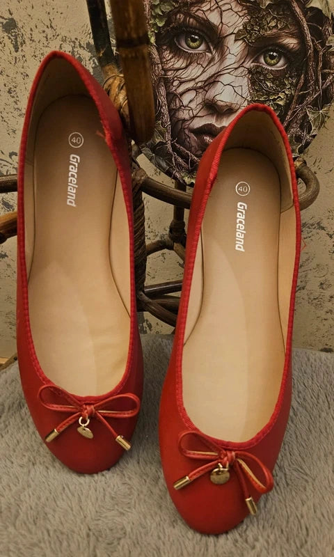 Manoletinas Rojas Graceland con Lazada
