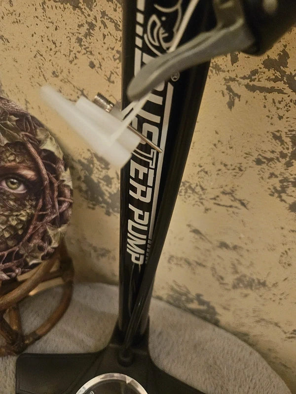 Bomba de pie multifuncional para bicicleta