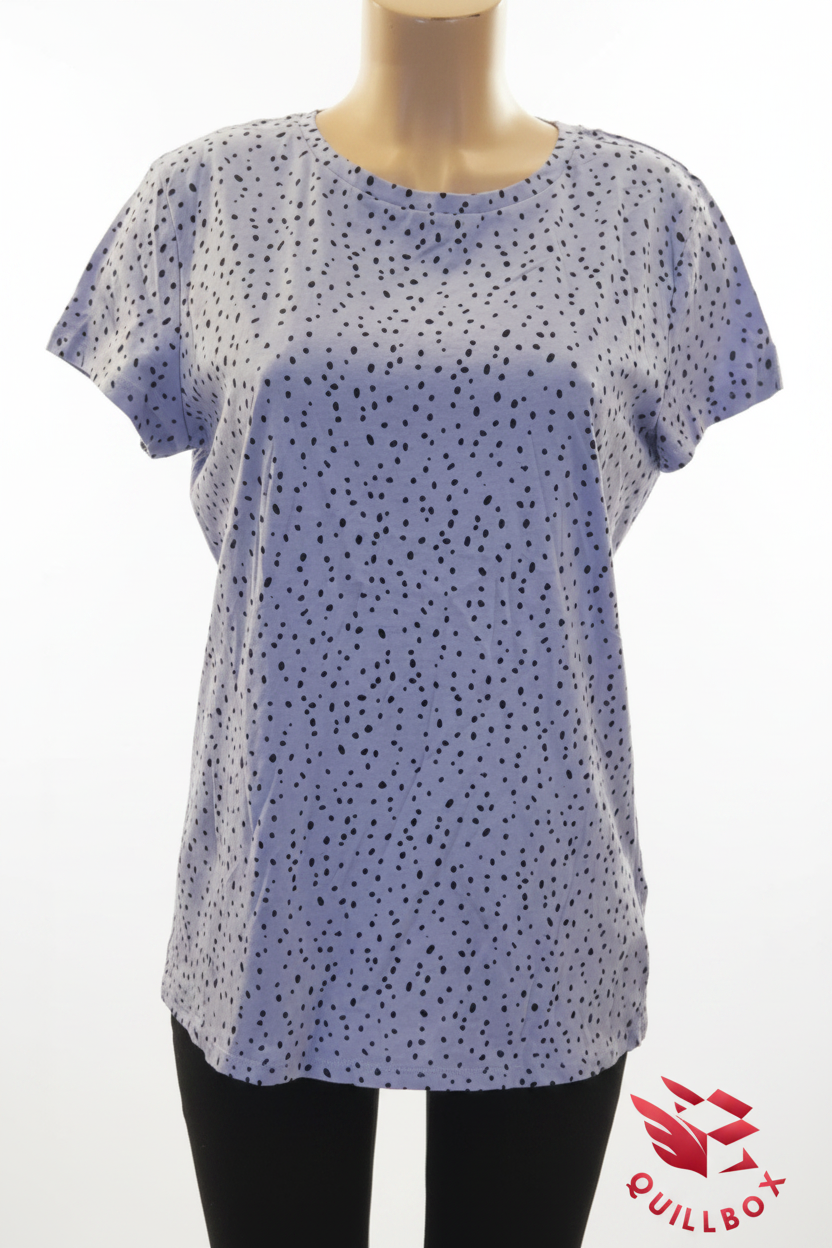 Camiseta manga corta con lunares