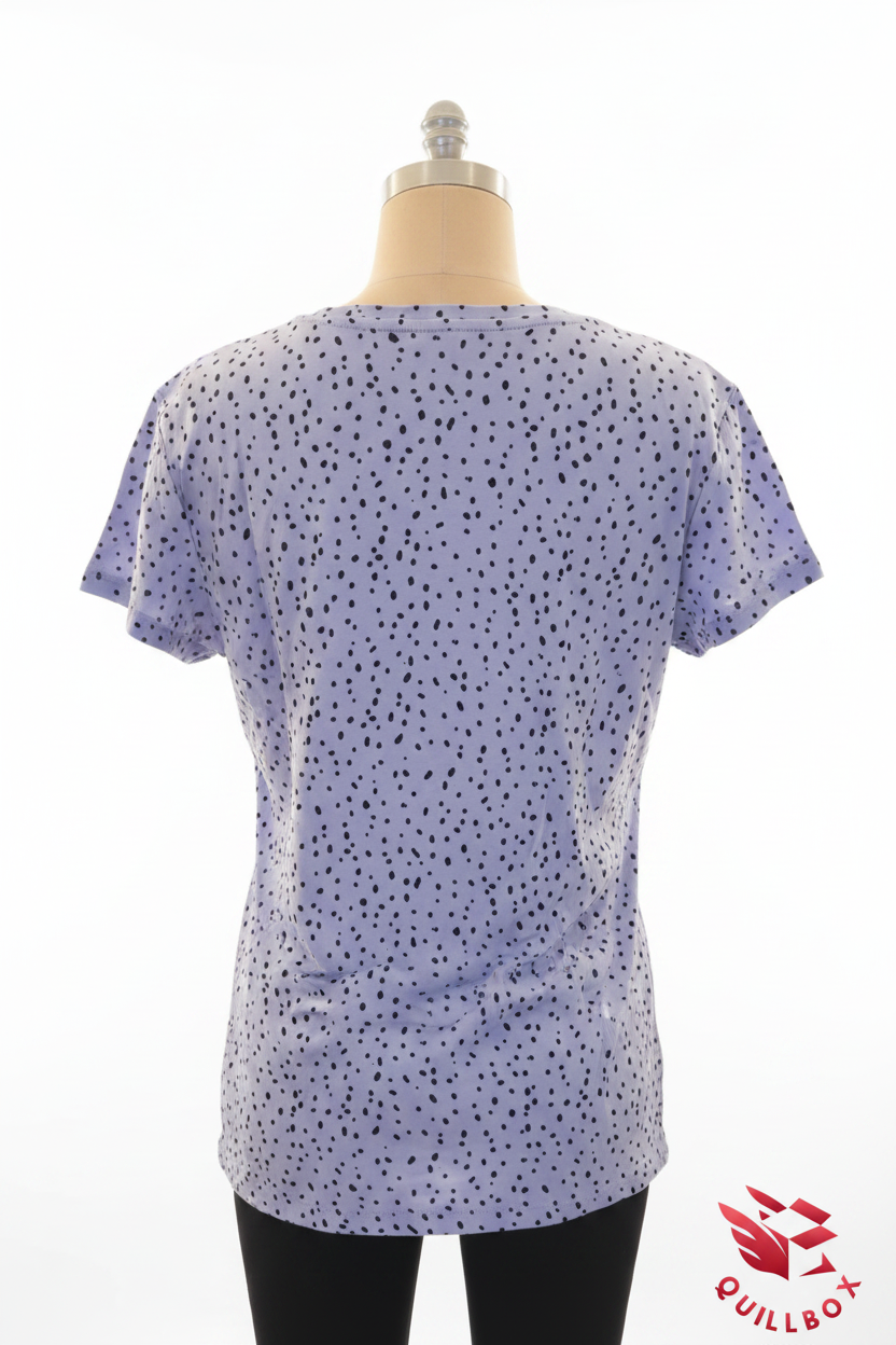 Camiseta manga corta con lunares
