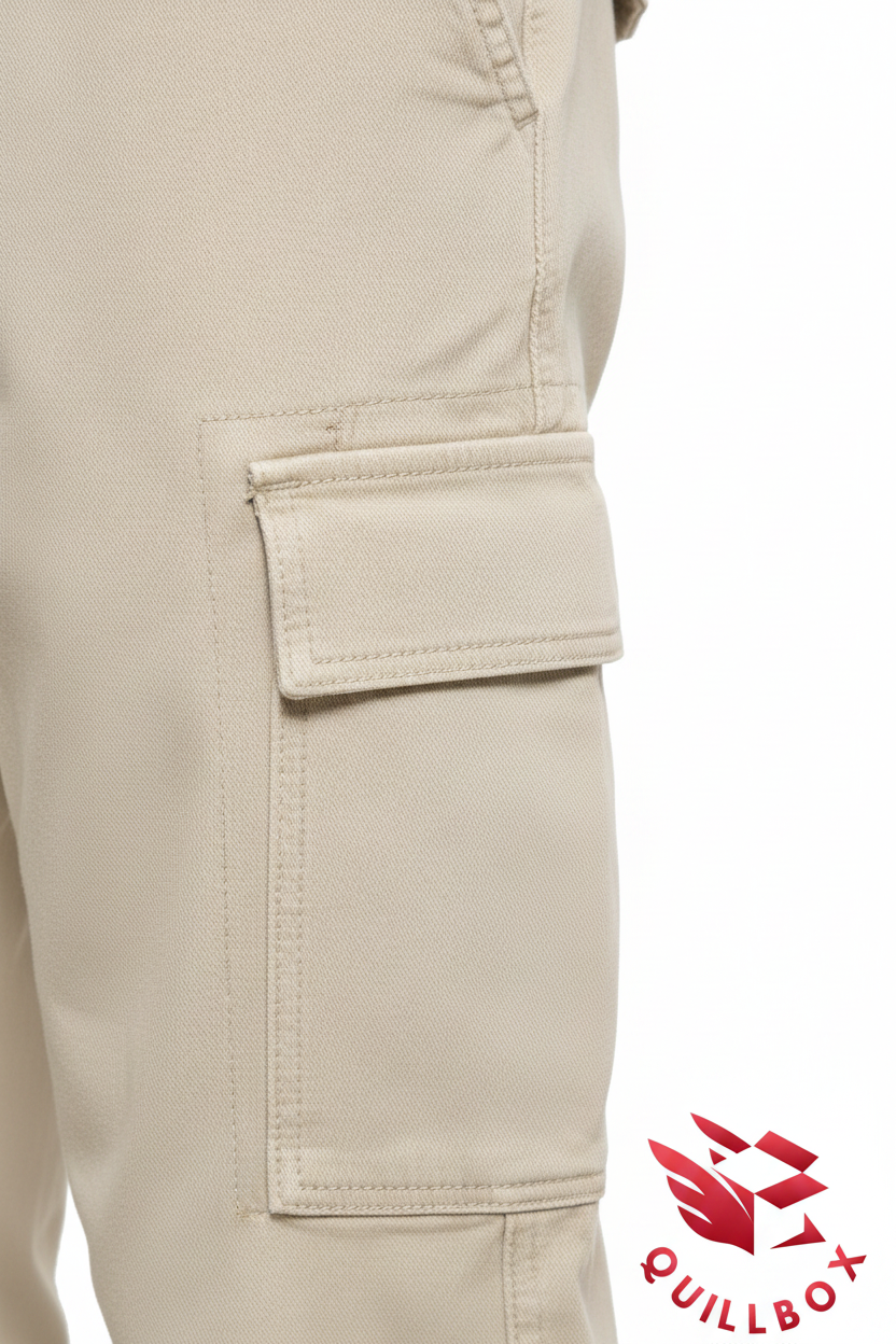 Pantalón cargo Pull&Bear beige mujer