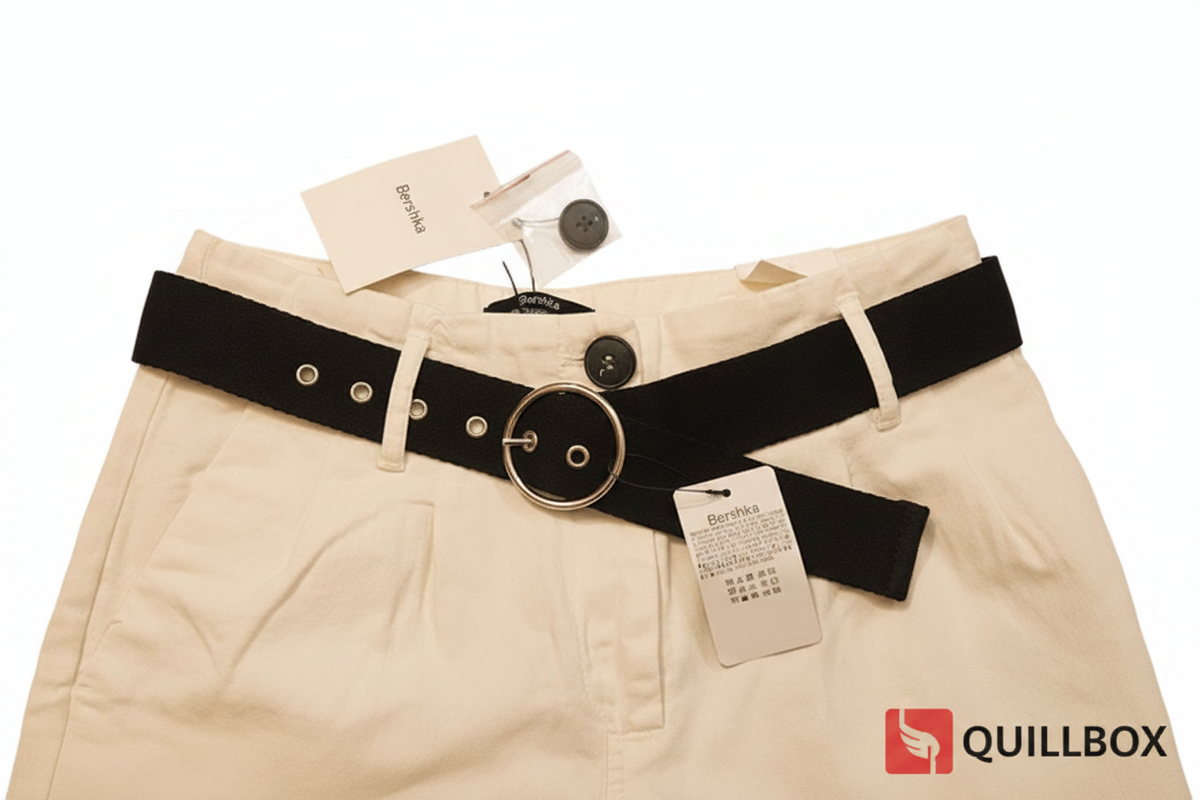 Pantalones cargo Bershka beige