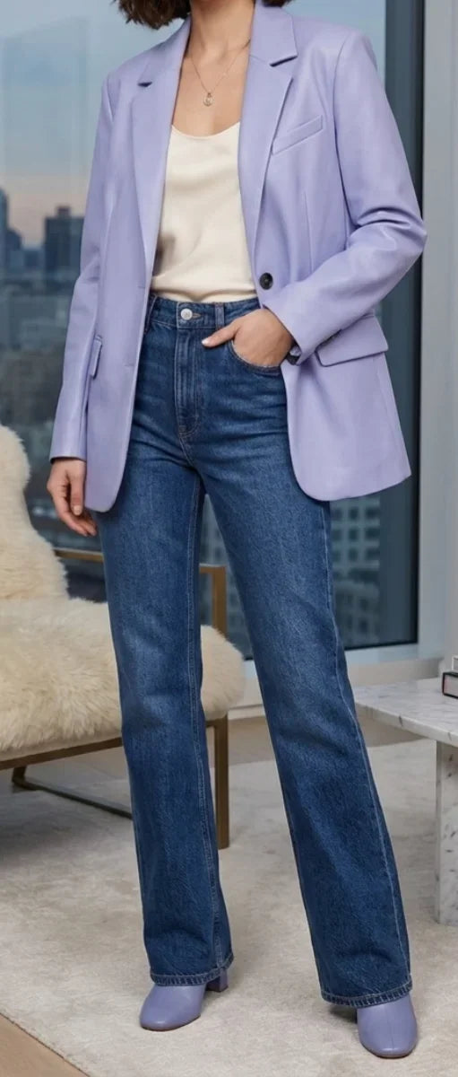 Americana ASOS DESIGN Polipiel Lila