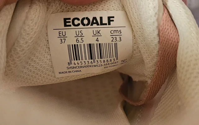 Zapatillas ECOALF Mujer Talla 37 Rosa Empolvado