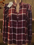 Blusa Sfera cuadros volantes