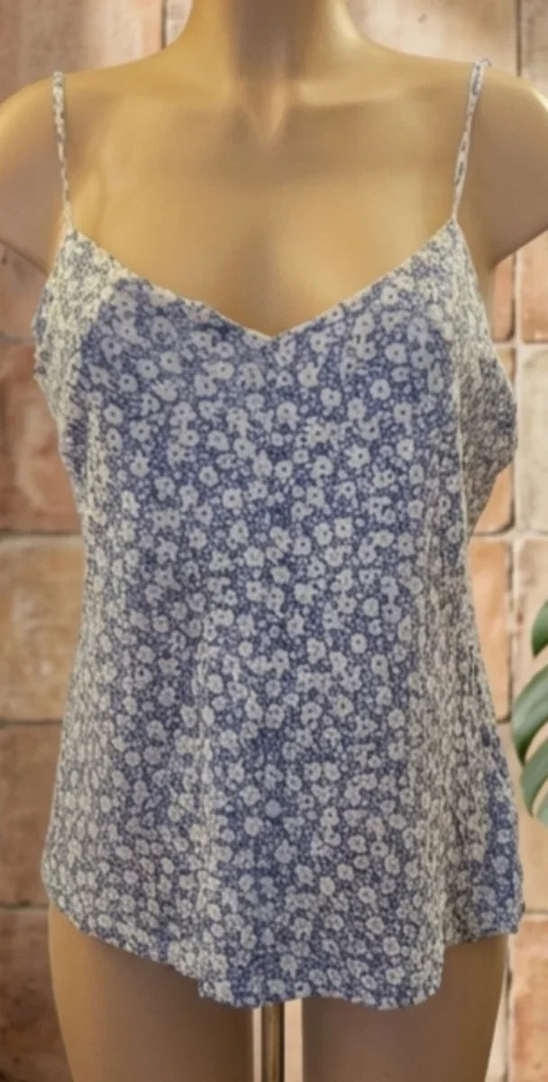 Top floral tirantes finos ajustables