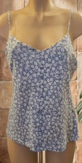 Top floral tirantes finos ajustables