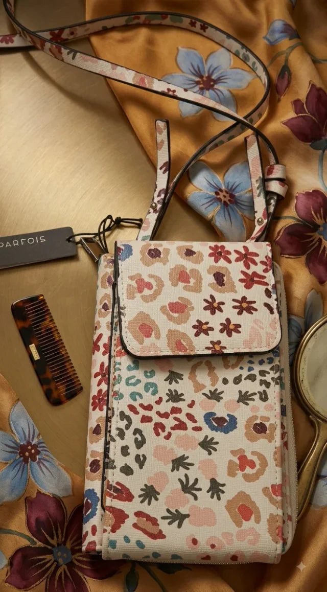 Bolso Parfois móvil bandolera estampado