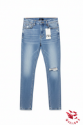Vaqueros skinny azul roto - vista frontal