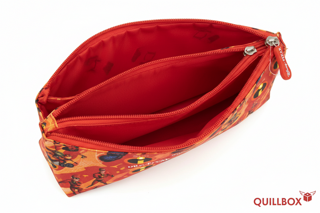 Estuche Escolar Rojo Los Increíbles
