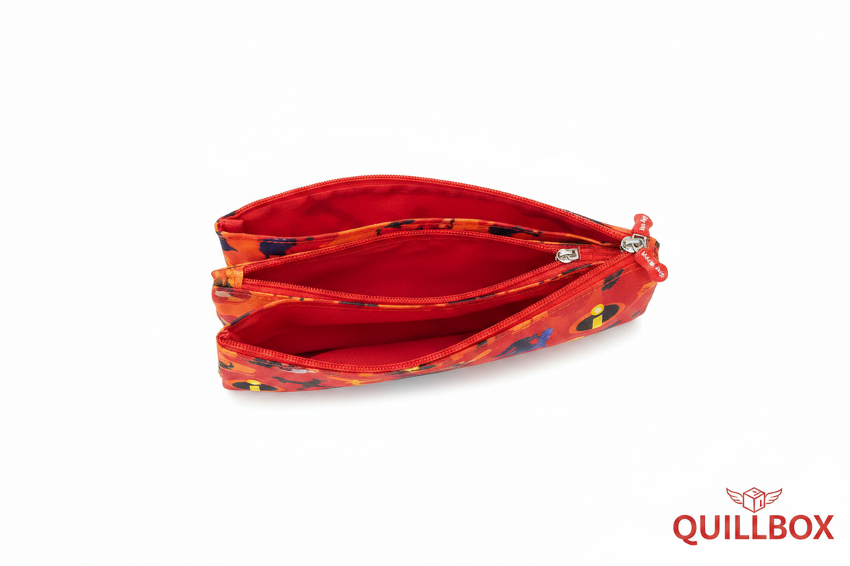 Estuche Escolar Rojo Los Increíbles