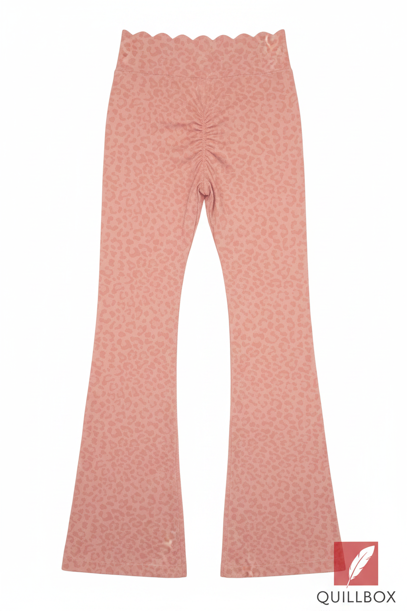 Pantalones Acampanados Estampado Leopardo