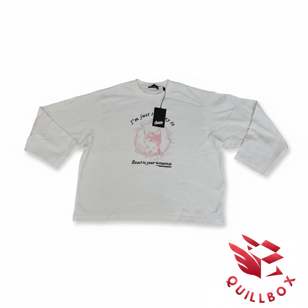 Camiseta Pull&Bear Gato Unisex Blanca