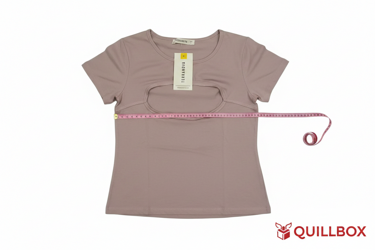 Camiseta Lila Pastel Cut-Out Talla Única