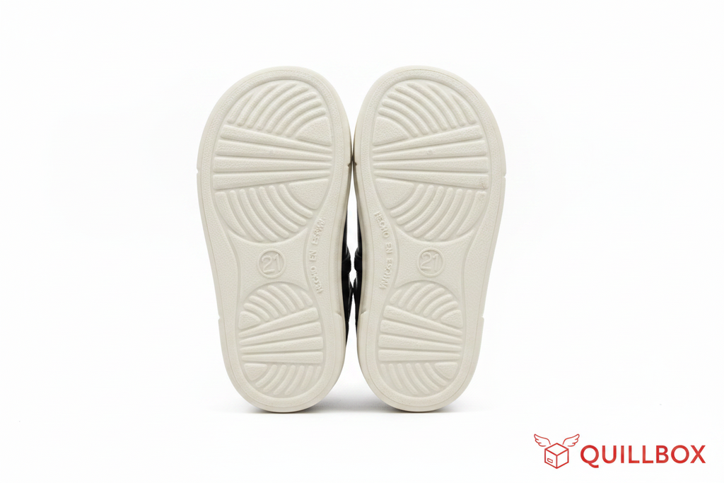 Zapatos infantiles Tex T-bar negros.N°21