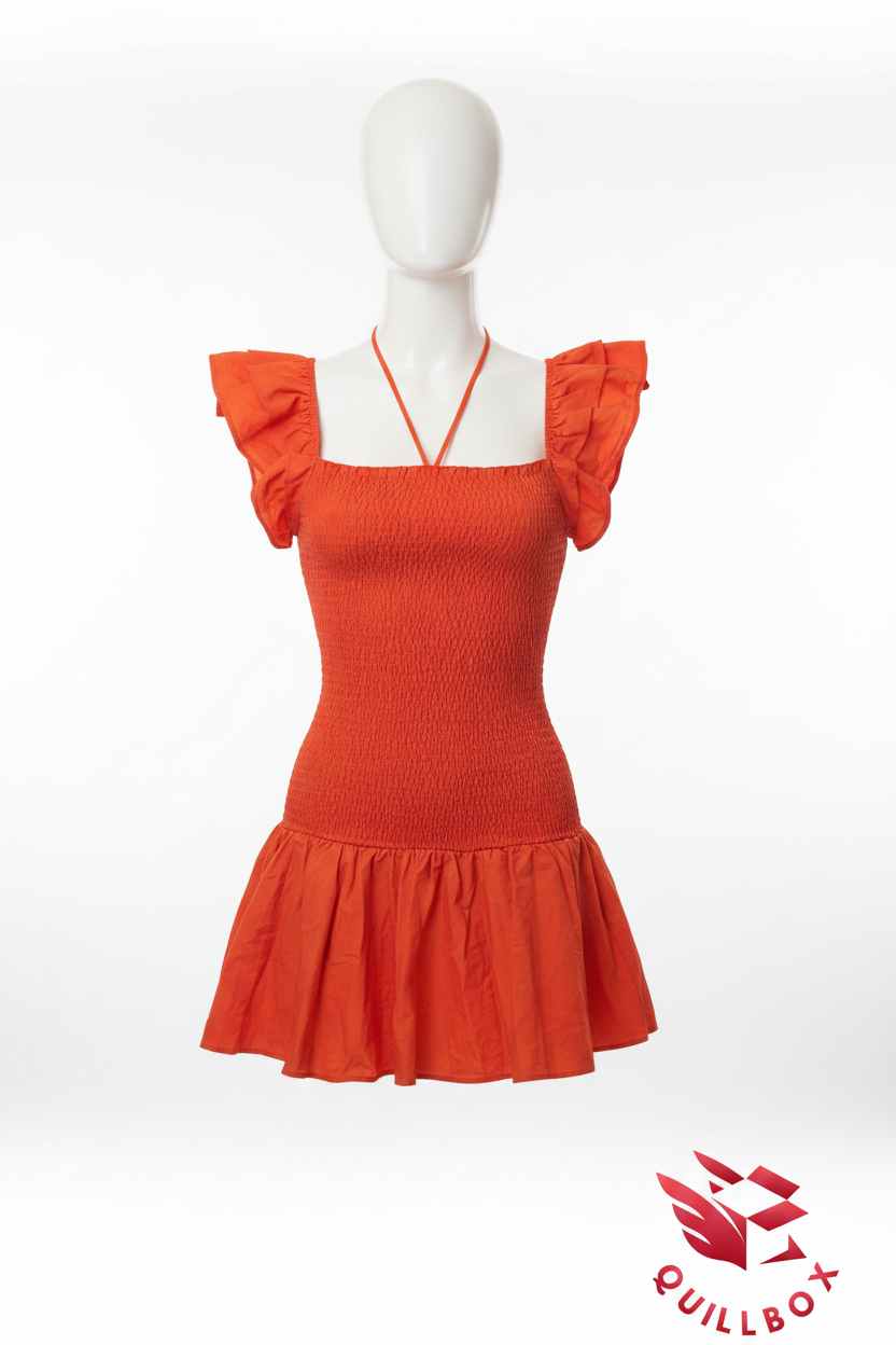 Zara Vestido Rojo Mini